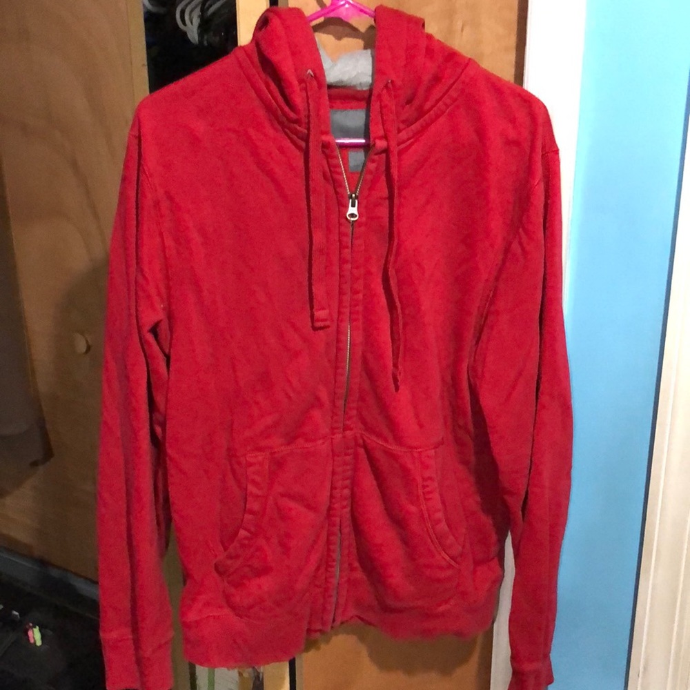 Red Zip Up Hoodie